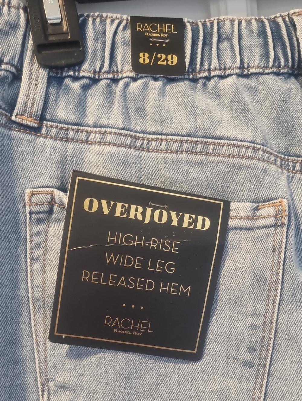RACHEL By Rachel Roy Overjoyed Cropped High Rise Jeans Blue Size 8/29 - Picture 10 of 13